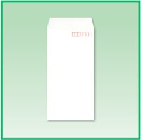 長3/テープ付き/特白80/2色印刷/2000枚